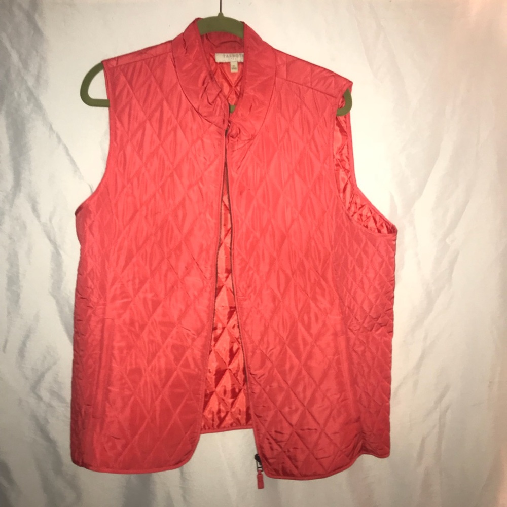 Talbots Coral vest